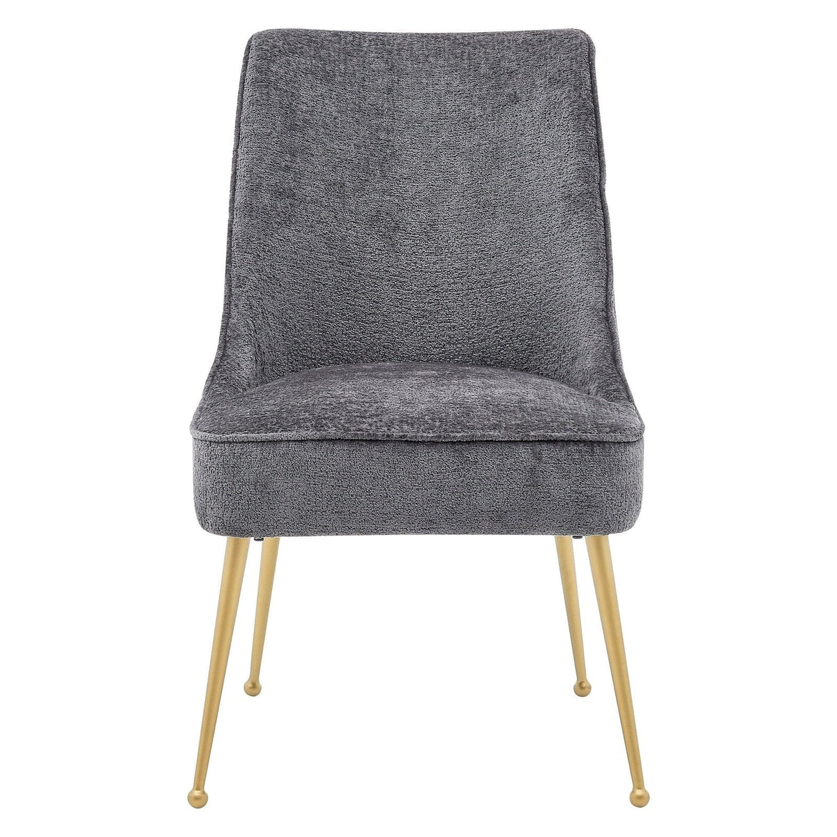 New Pacific Direct Cedric KD Fabric Dining Side Chair Gold Legs, (Set of 2)  - 1250024-568