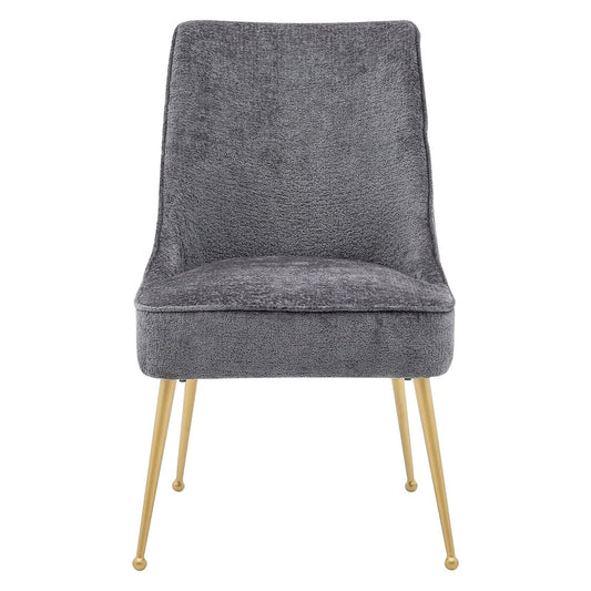 New Pacific Direct Cedric KD Fabric Dining Side Chair Gold Legs, (Set of 2)  - 1250024-568