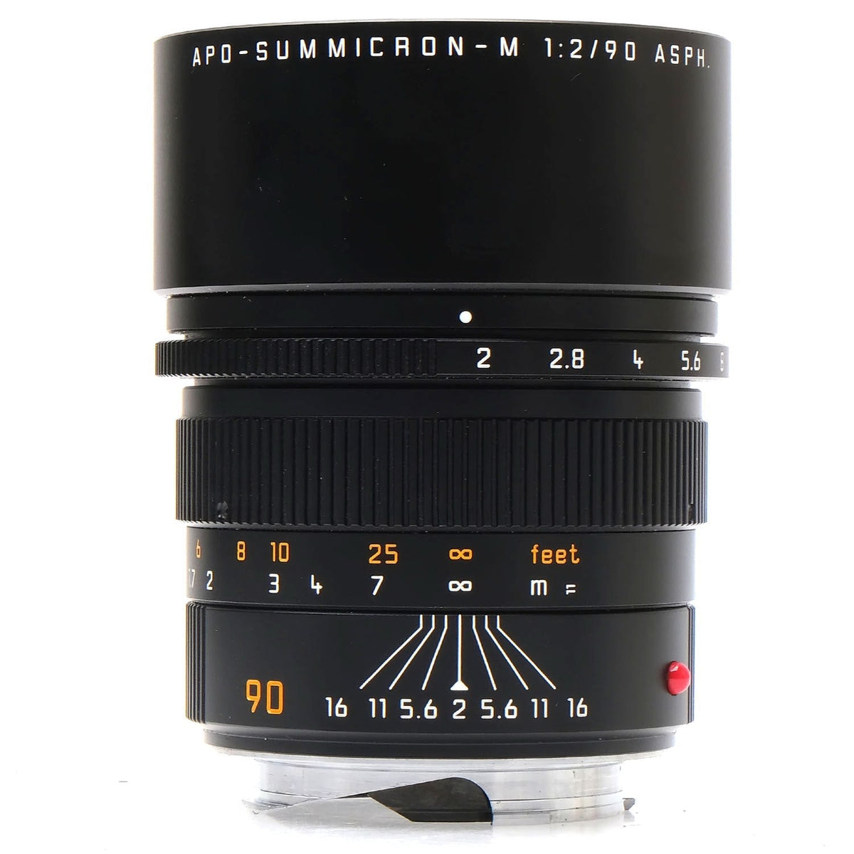 Leica 90mm f2 APO-Summicron-M Asph, Black, Boxed 4614027