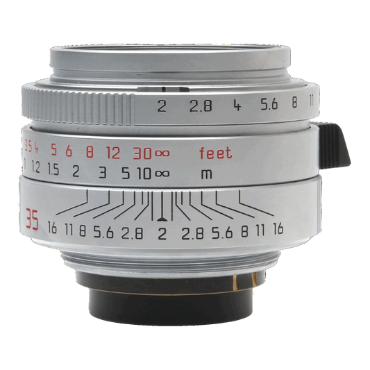 Leica 35mm f2 Summicron Asph Silver, Boxed 3878839