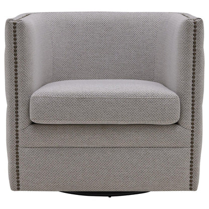 New Pacific Direct Leslie Fabric Swivel Tufted Chair  - 1900148-410