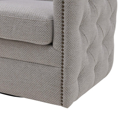 New Pacific Direct Leslie Fabric Swivel Tufted Chair  - 1900148-410
