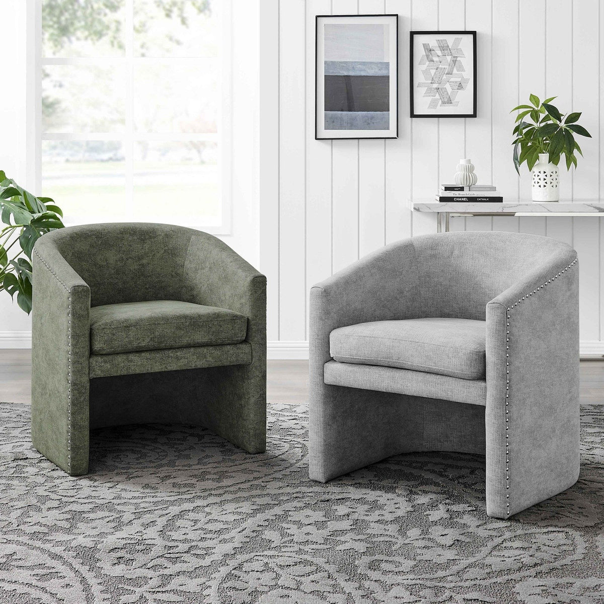 New Pacific Direct Freya Fabric Accent/ Dining Side Chair  - 1900185-561