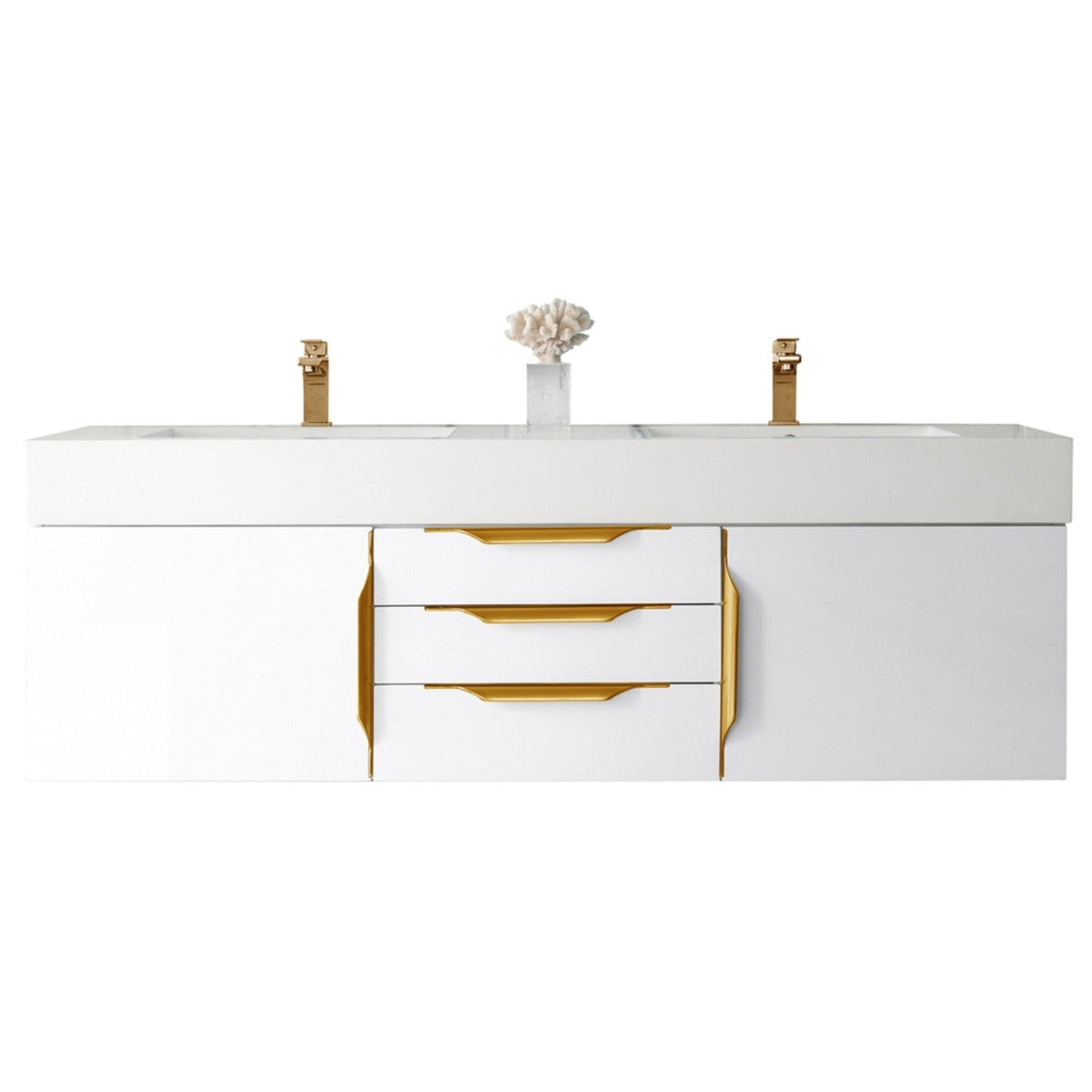 James Martin Vanities Mercer Island 59" Double Vanity - 389-V59D-AGR-G-DGG