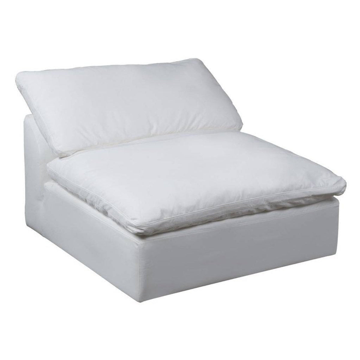 Sunset Trading Cloud Puff 3 Piece 88" Wide Slipcovered Modular Sectional Small L Shaped Sofa - SU-1458-81-3C