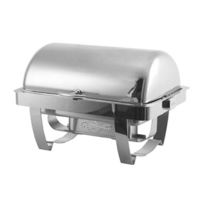 Spring USA 2509-6A RONDO Rectangular Chafing Dish, SS, Full Size, w/ insert & stand - SP25096A