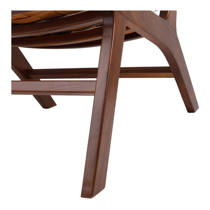 New Pacific Direct Loria Teak Accent Chair w/ PU Cushion 4800004 - 4800004