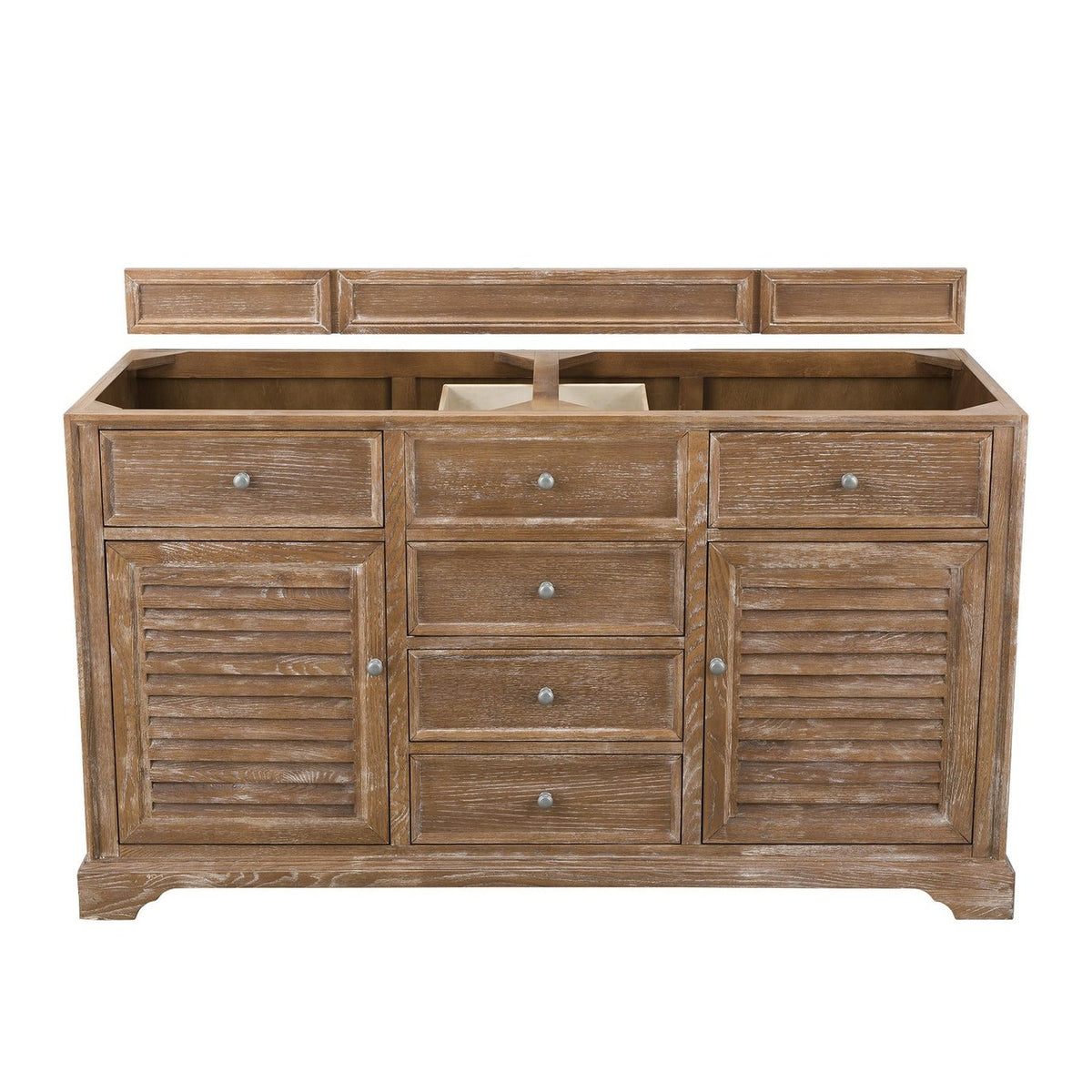 James Martin Vanities Savannah 60" Driftwood Double Vanity - 238-104-5611-3AF