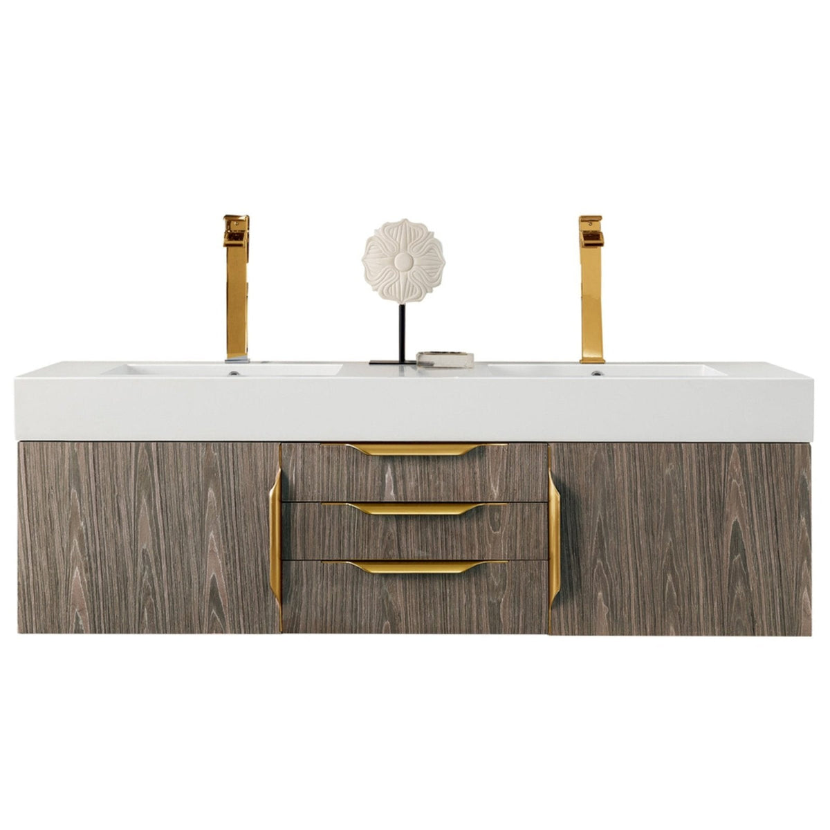 James Martin Vanities Mercer Island 59" Double Vanity - 389-V59D-AGR-G-DGG