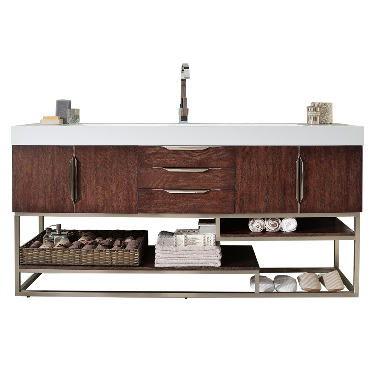 James Martin Vanities Columbia 72" Single Vanity - 388-V72S-AGR-MB-DGG