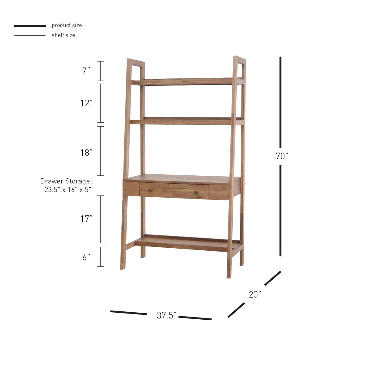 New Pacific Direct Henley Wall Desk -  8000070
