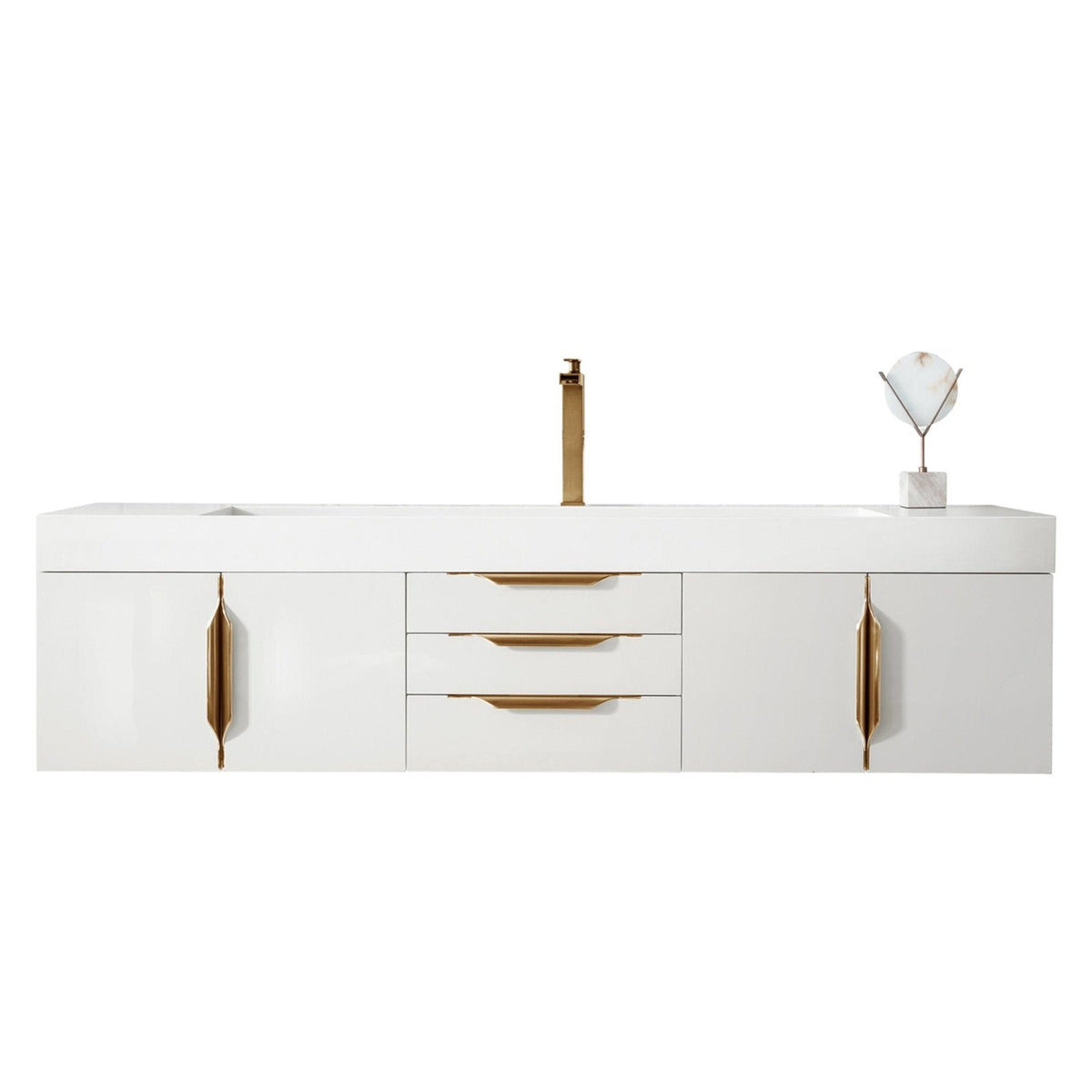 James Martin Vanities Mercer Island 72" Single Vanity - 389-V72S-AGR-G-DGG