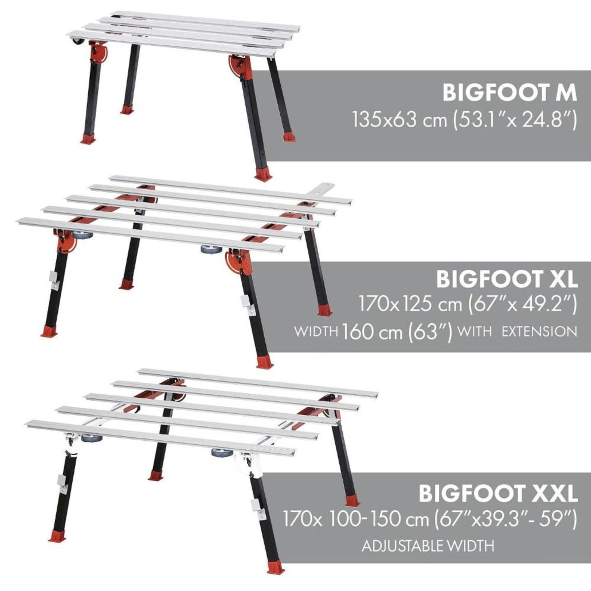 Raimondi Bigfoot Work Benches for Large Format Tile - TCWBMBF-1