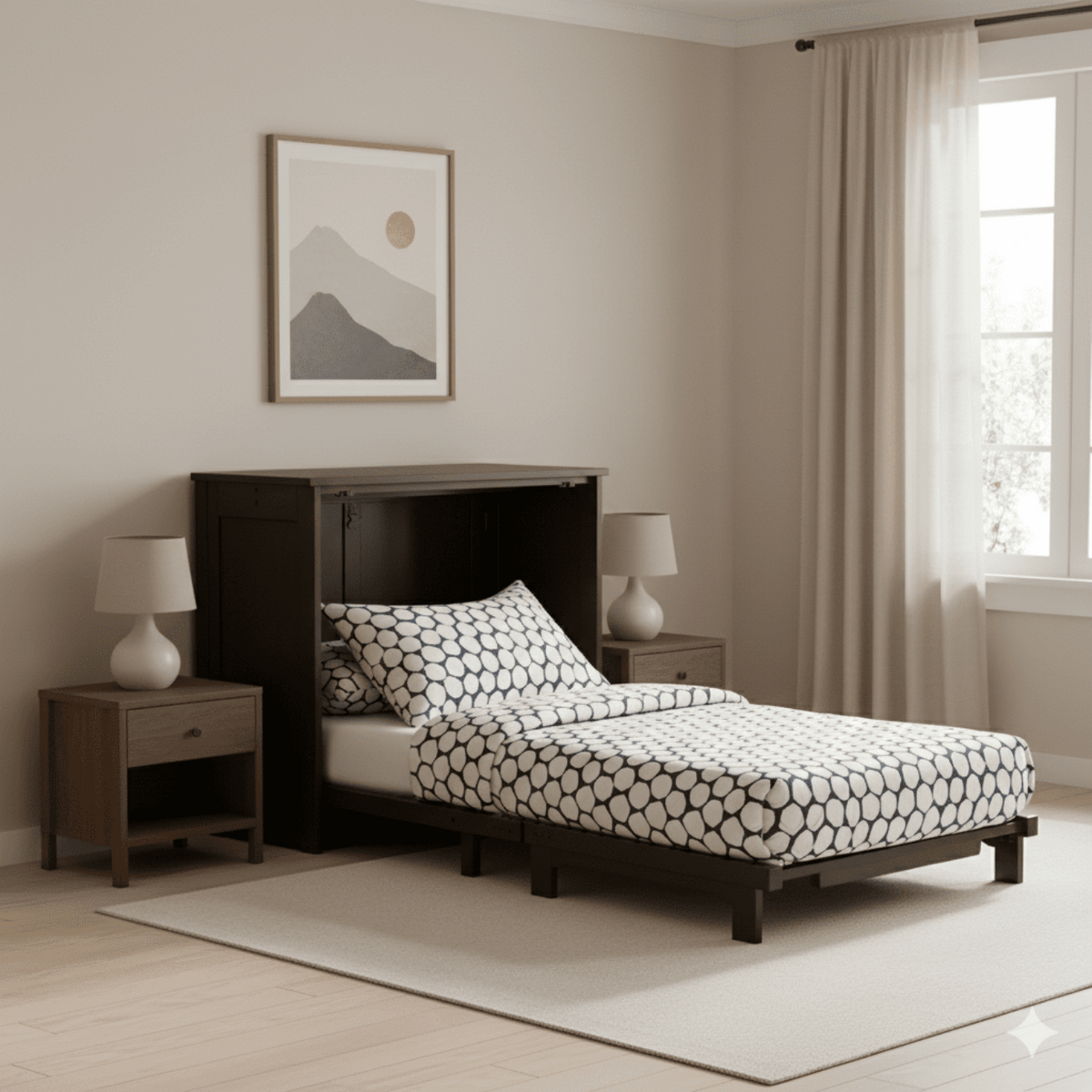 Night and Day Furniture Orion Twin/Full Murphy Cabinet Bed - MUR-ORI-FUL-CH