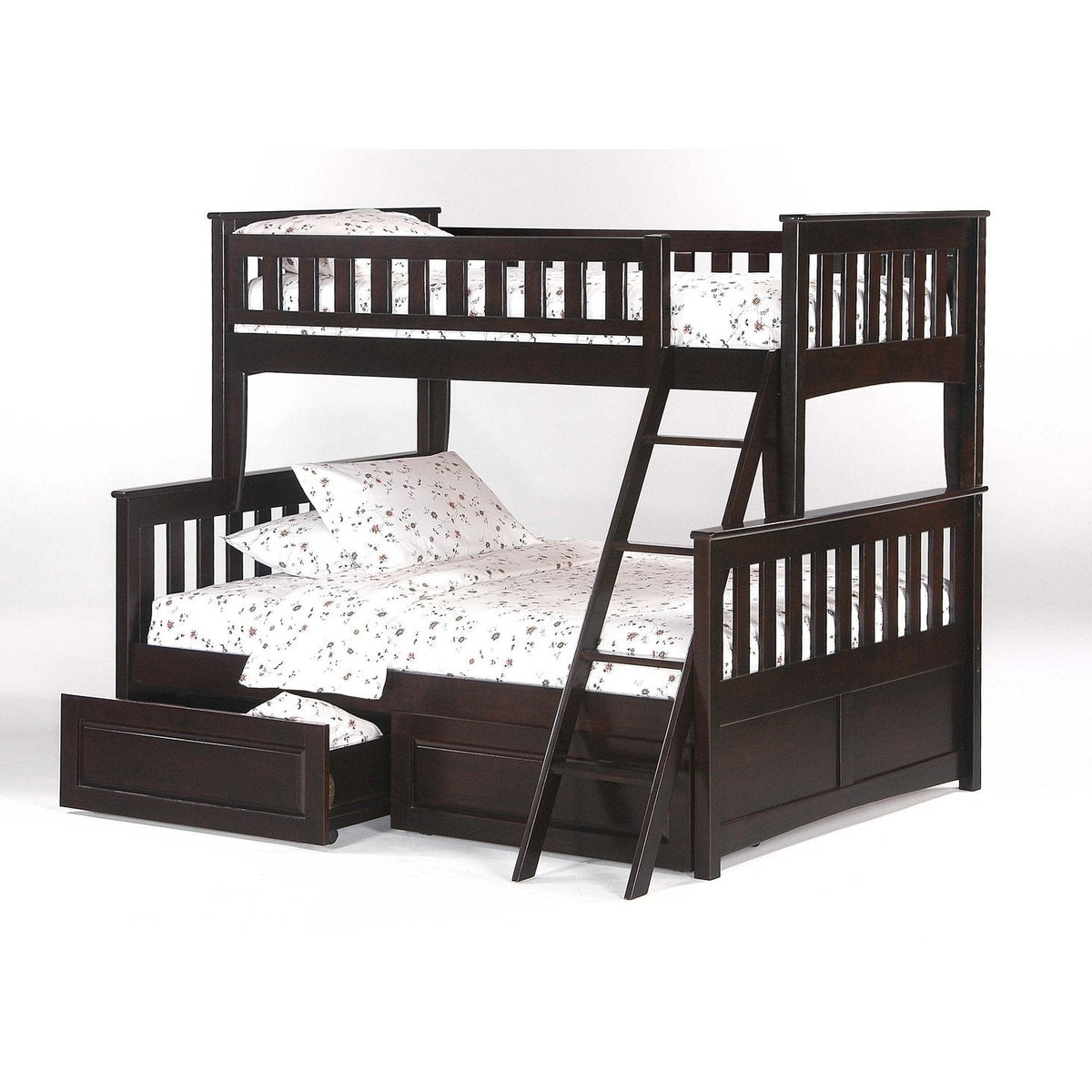 Night and Day Furniture Spices Ginger Twin/Full Bunk Bed - PBTF-GIN-CH-COM