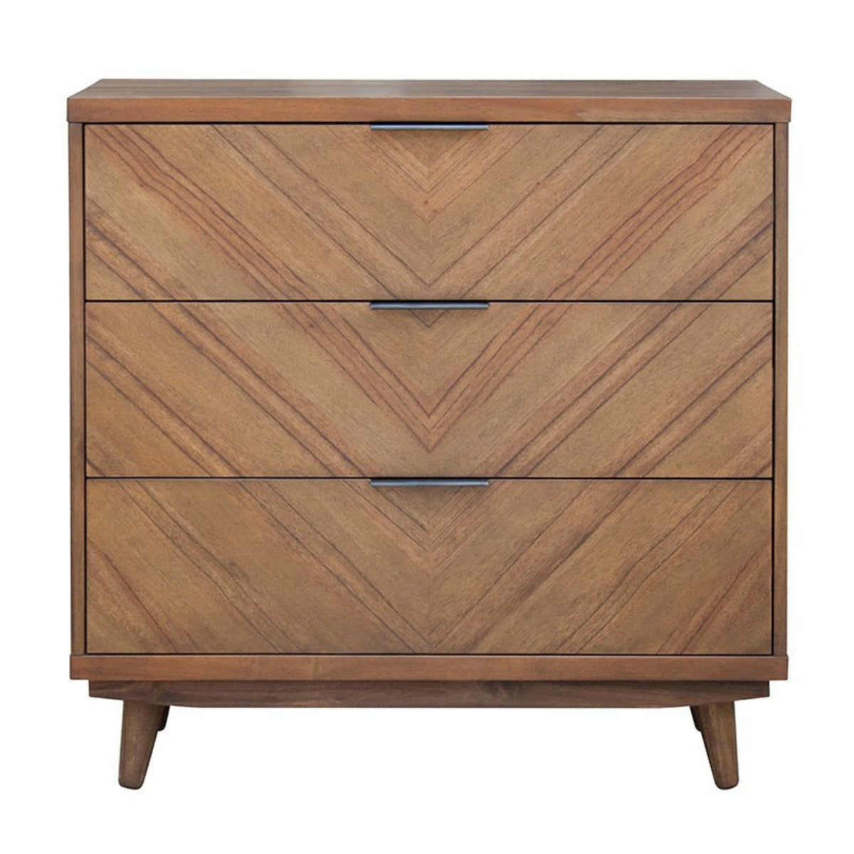 New Pacific Direct Piero Chevron Chest 3 Drawers  - 7800047