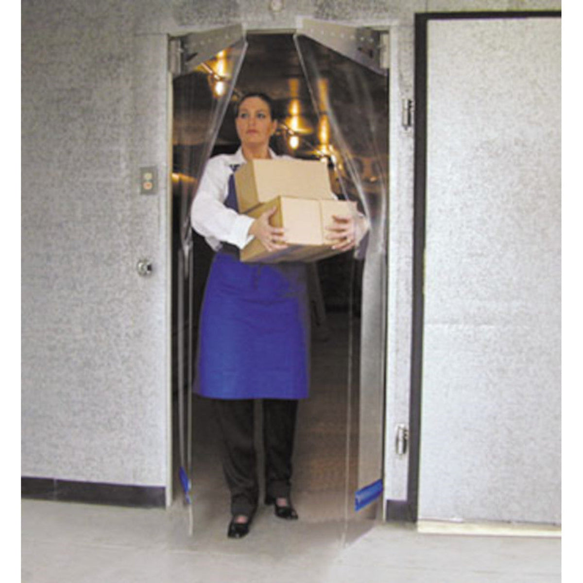 Curtron PP-C-080-3678 Polar-Pro Flexible Swinging Walk-In Door 36"W x 78"H - CUPPC0803678