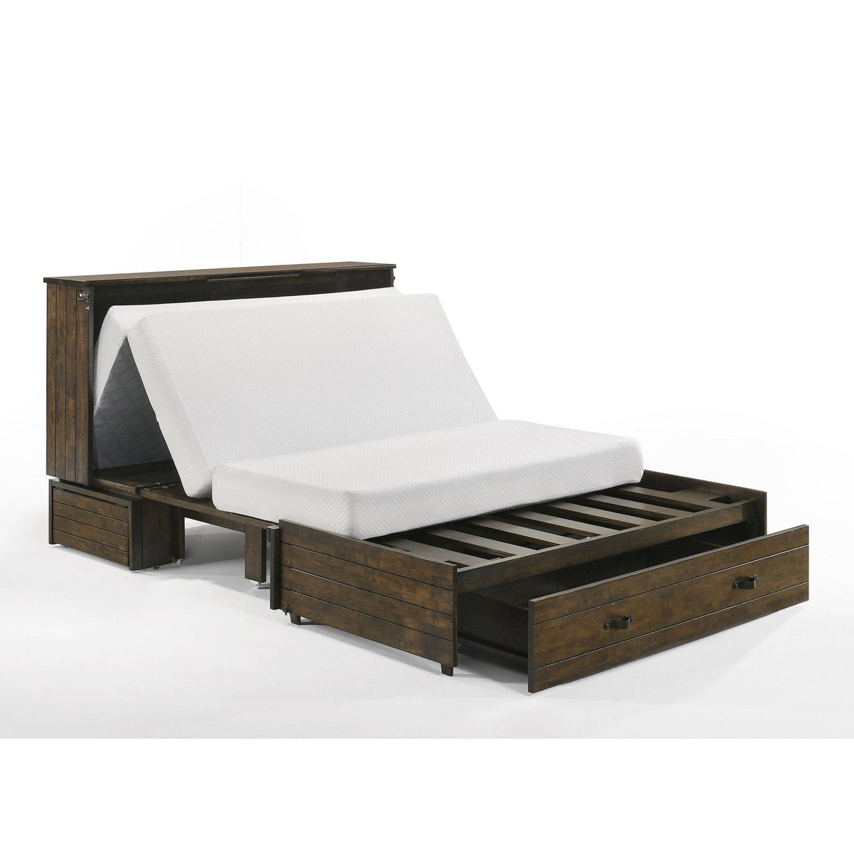 Night and Day Furniture Ranchero Queen Murphy Cabinet Bed Complete - MUR-RAN-QEN-WWB