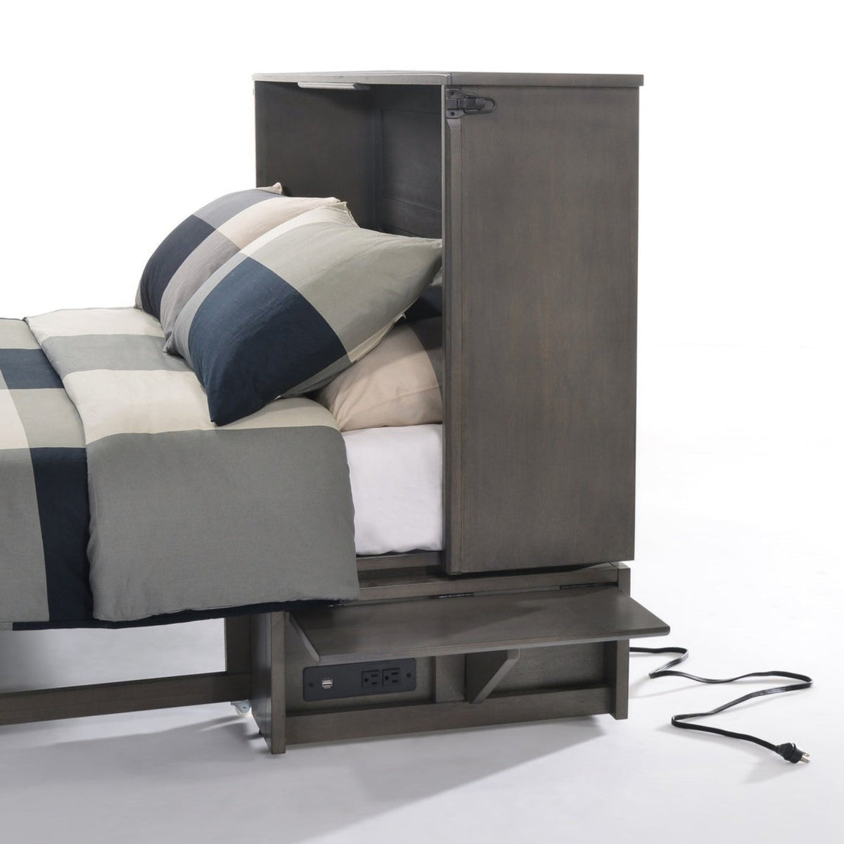 Night and Day Furniture Sagebrush Queen Murphy Cabinet Bed Complete - MUR-SAGB-QEN-STW