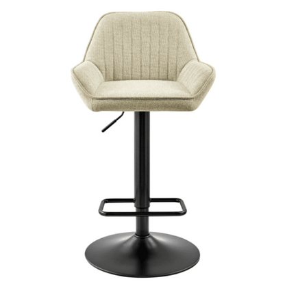 New Pacific Direct Luther Fabric Gaslift Swivel Bar Stool, (Set of 2)  - 9300122-528