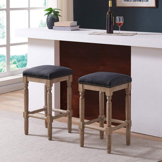 New Pacific Direct Ernie Fabric Counter Stool, (Set of 2)  - 3900052-393