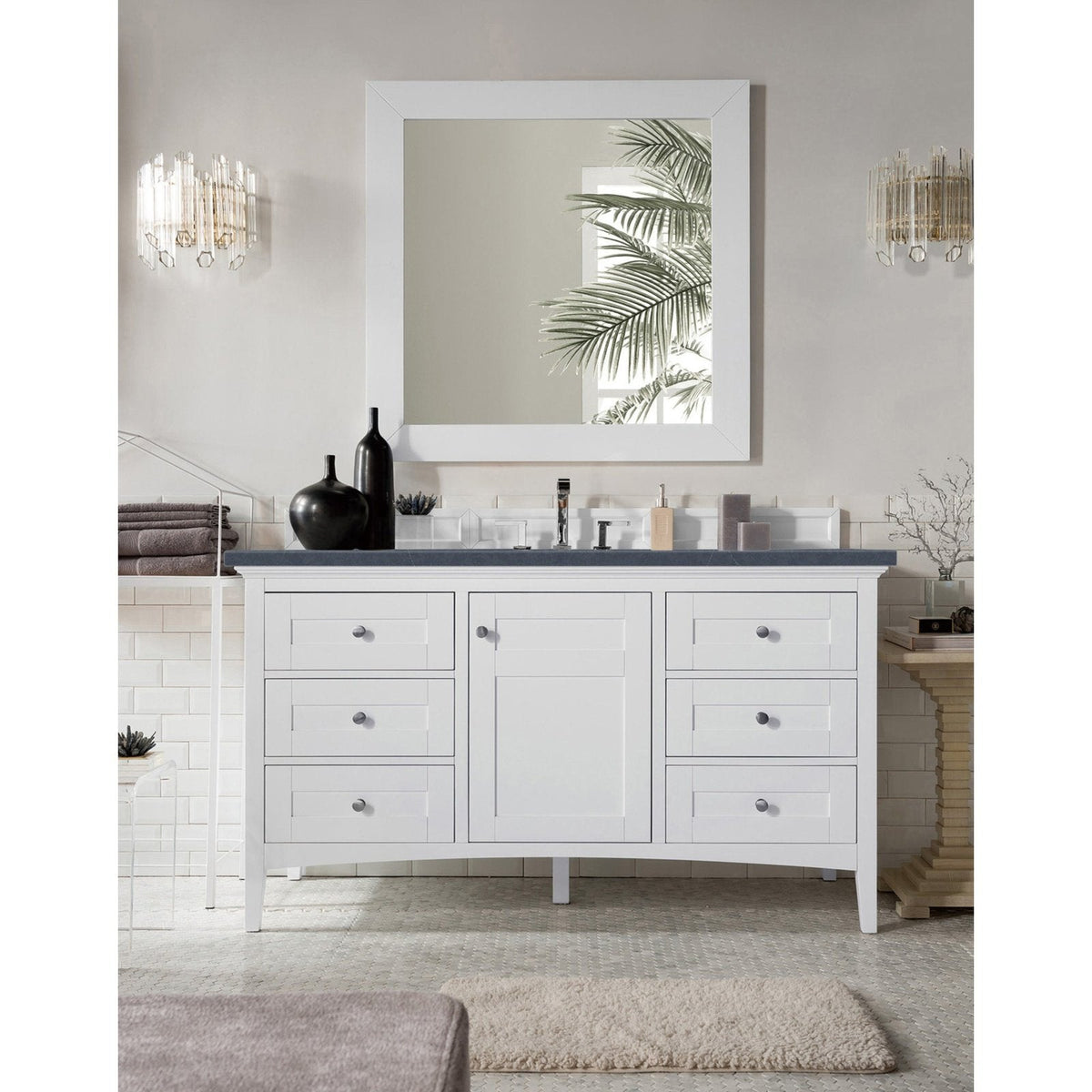 James Martin Vanities Palisades 60" Single Vanity - 527-V60S-BW-3AF