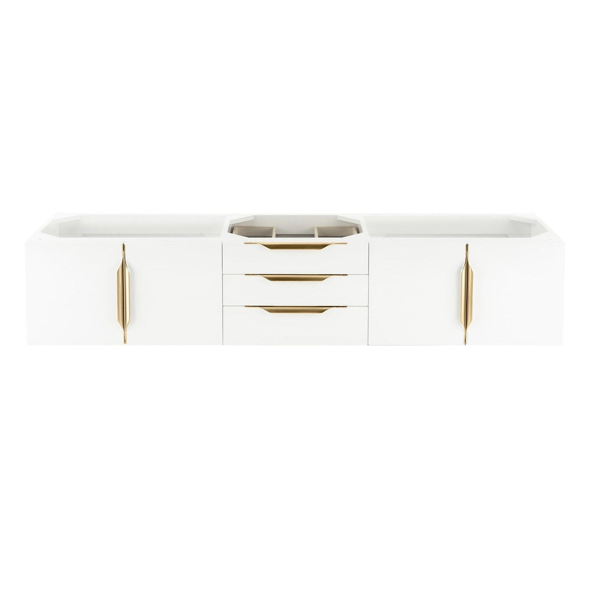 James Martin Vanities Mercer Island 72" Double Vanity - 389-V72D-AGR-G-DGG