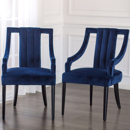 New Pacific Direct Viola Velvet Fabric Klismos Chair -  9900033-333