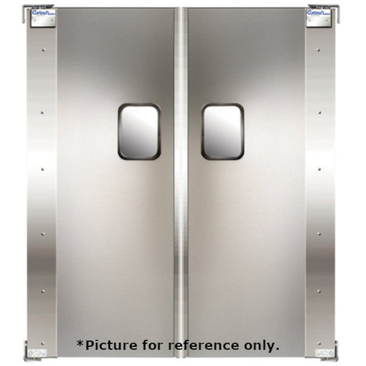 Curtron SPCD-20-AL-DBL-4248 42" x 47" Service-Pro Cafe Series 20 Swinging Door - CUSPCD20ALDBL4248