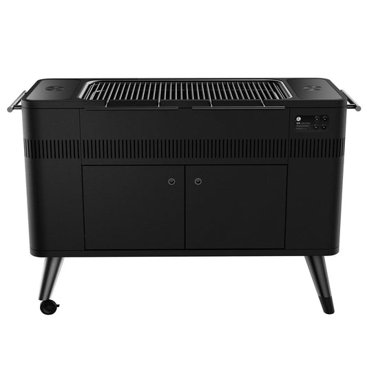 Everdure By Heston Blumenthal 54-Inch Charcoal Grill With Rotisserie & Electronic Ignition - HBCE2BBUS