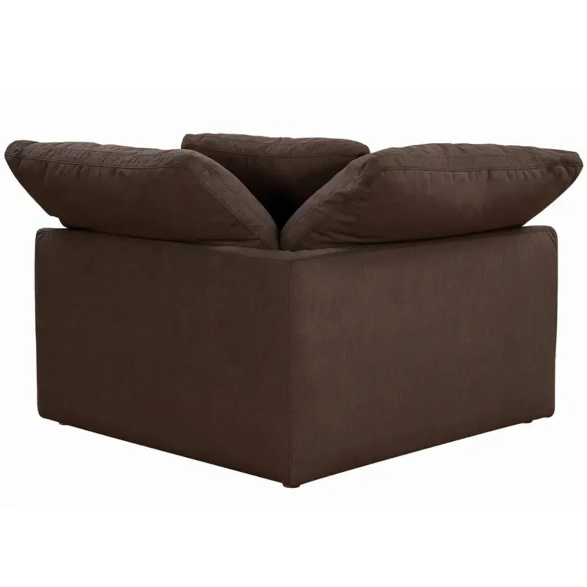 Sunset Trading Cloud Puff 3 Piece 88" Wide Slipcovered Modular Sectional Small L Shaped Sofa - SU-1458-88-3C