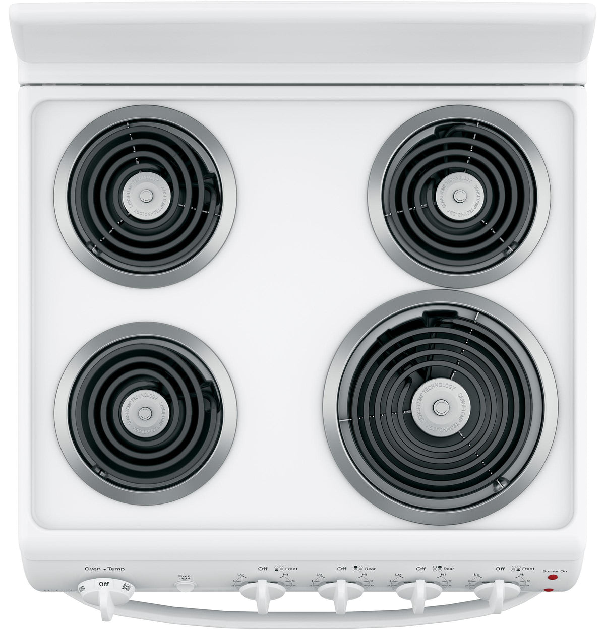 HOTPOINT RAS300DMWW Hotpoint® 24" Free-Standing Front-Control Electric Range White