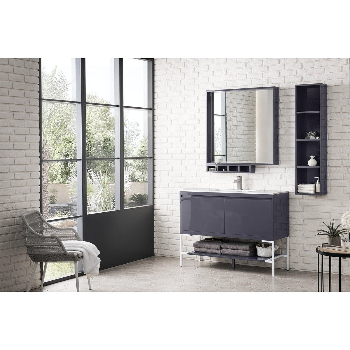 James Martin Vanities Milan 47.3" Single Vanity Cabinet - 801V47.3GWRGDCHB