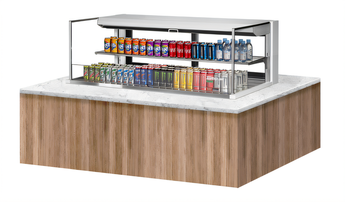 Turbo Air TOM-60L-UFD-W(B)-2SI-N Countertop Refrigerated Display Cases