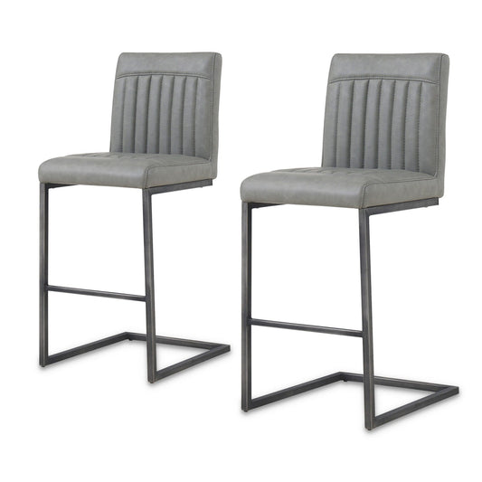 New Pacific Direct Ronan PU Leather Counter Stool, (Set of 2)  - 1060008-216