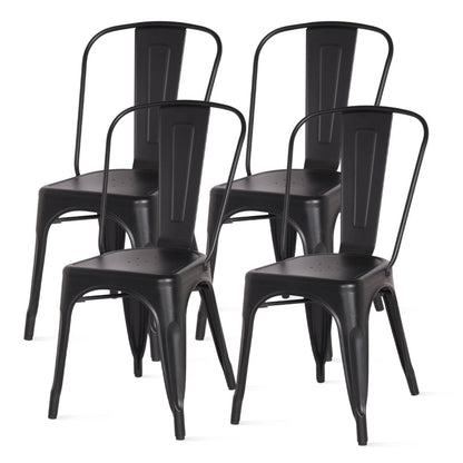 New Pacific Direct Metropolis Metal Side Chair, (Set of 4) - 938233-FB