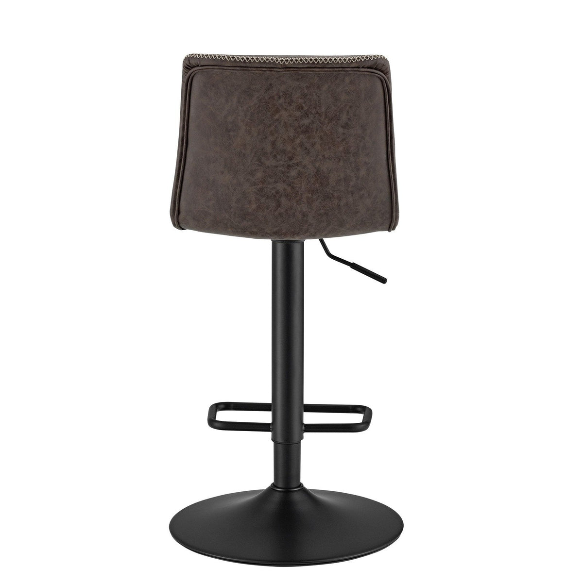 New Pacific Direct Jayden PU Leather Low back Gaslift Bar Stool, (Set of 2) 9300039-238