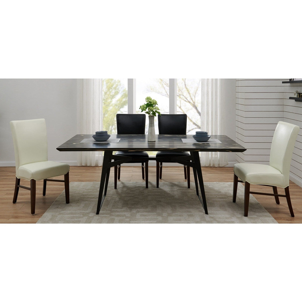 New Pacific Direct Milton Bonded Leather Dining Chair, (Set of 2)  - 268239B-771