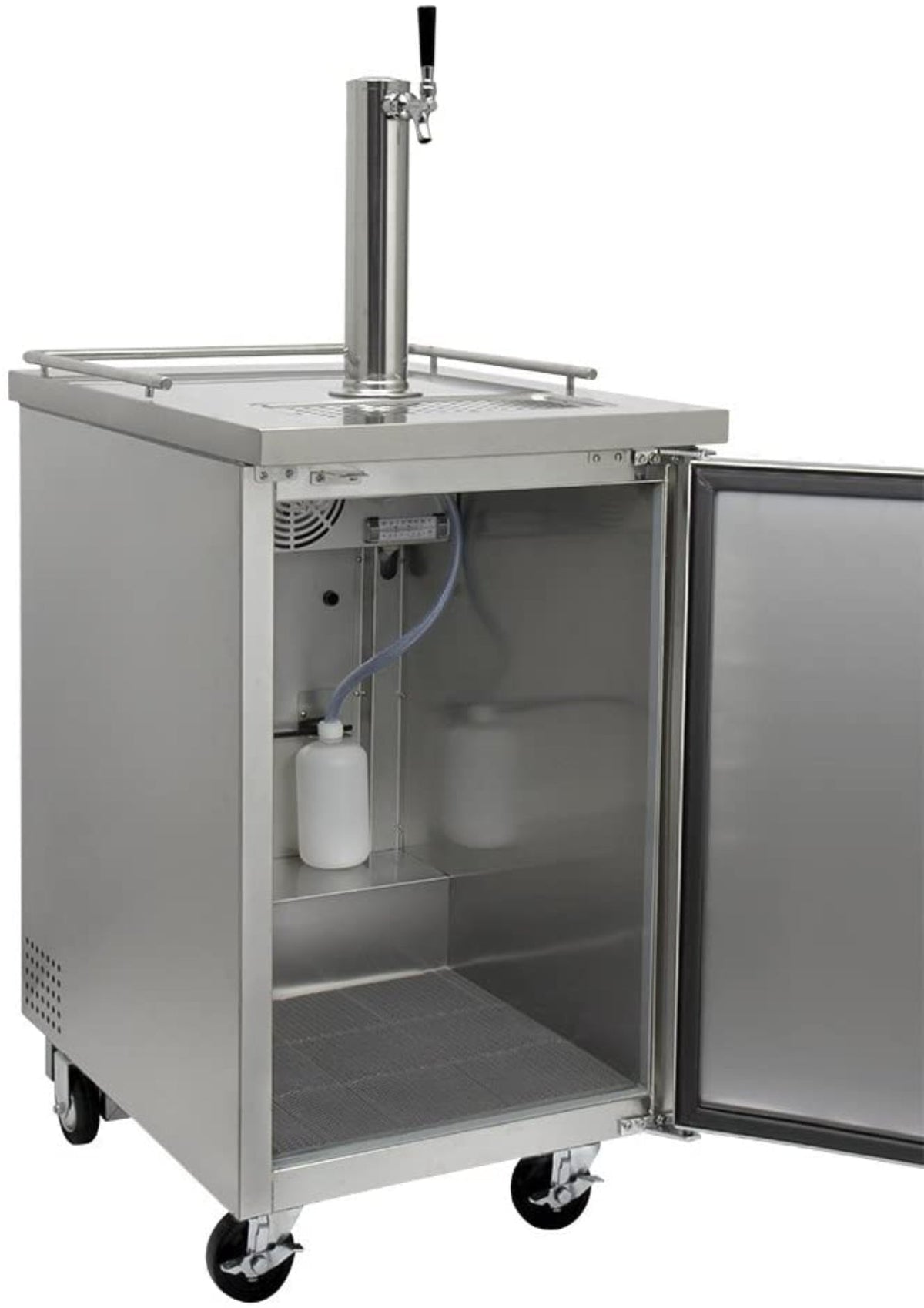 Kegco 24" Wide Cold Brew Coffee SilverCommercial Kegerator - ICXCK-1S-1