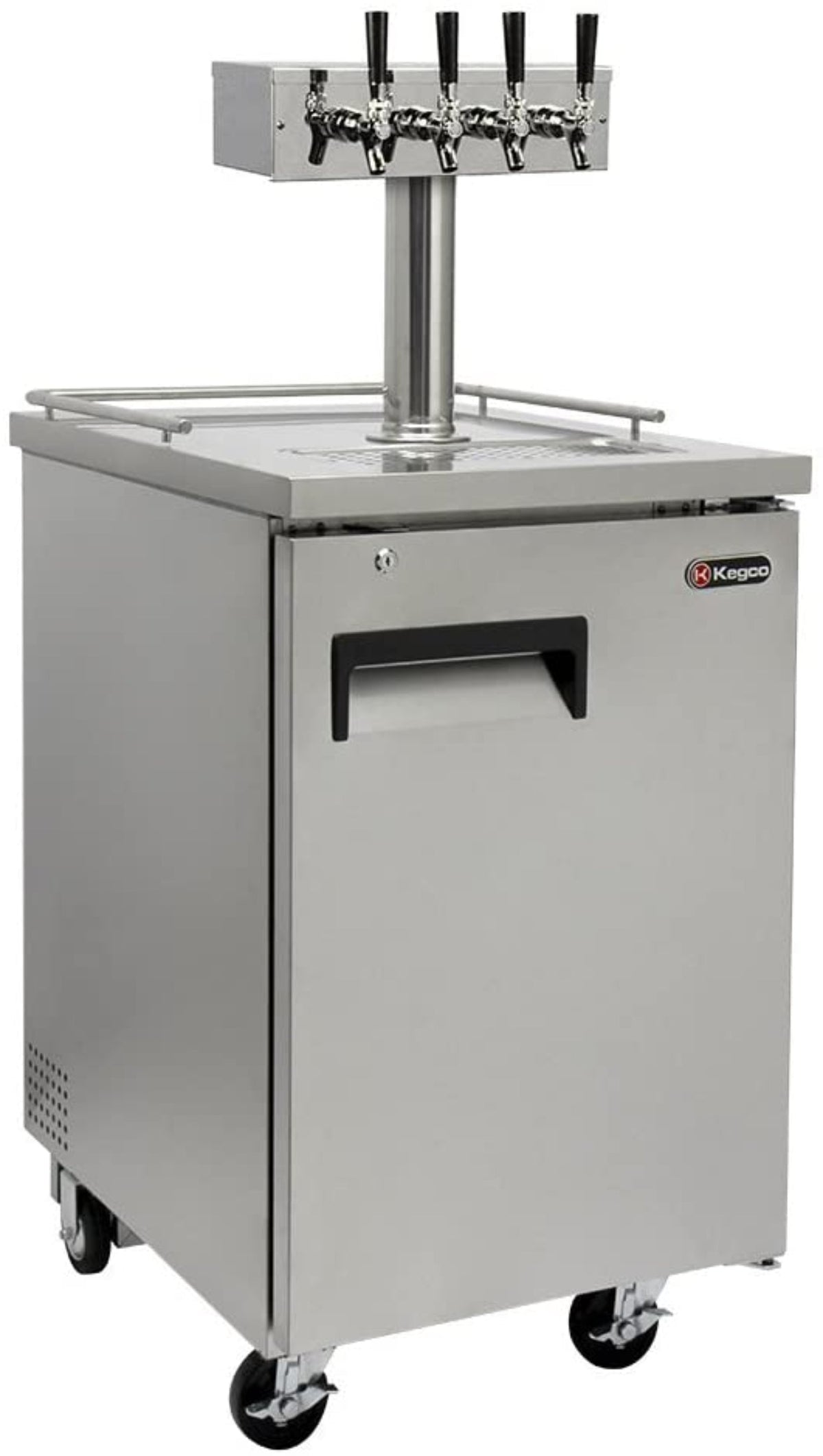 Kegco 24" Wide Cold Brew Coffee SilverCommercial Kegerator - ICXCK-1S-1