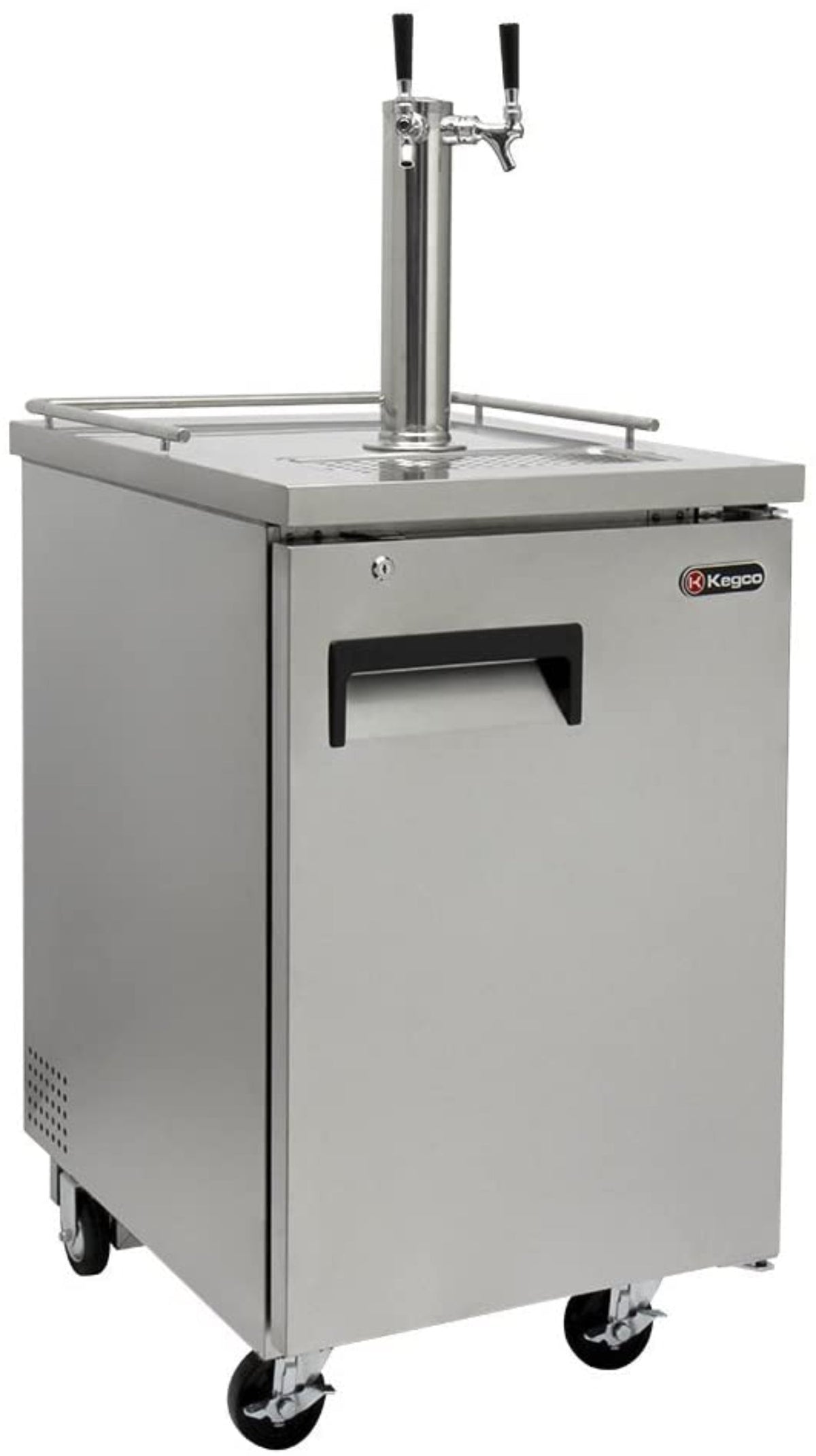 Kegco 24" Wide Cold Brew Coffee SilverCommercial Kegerator - ICXCK-1S-1