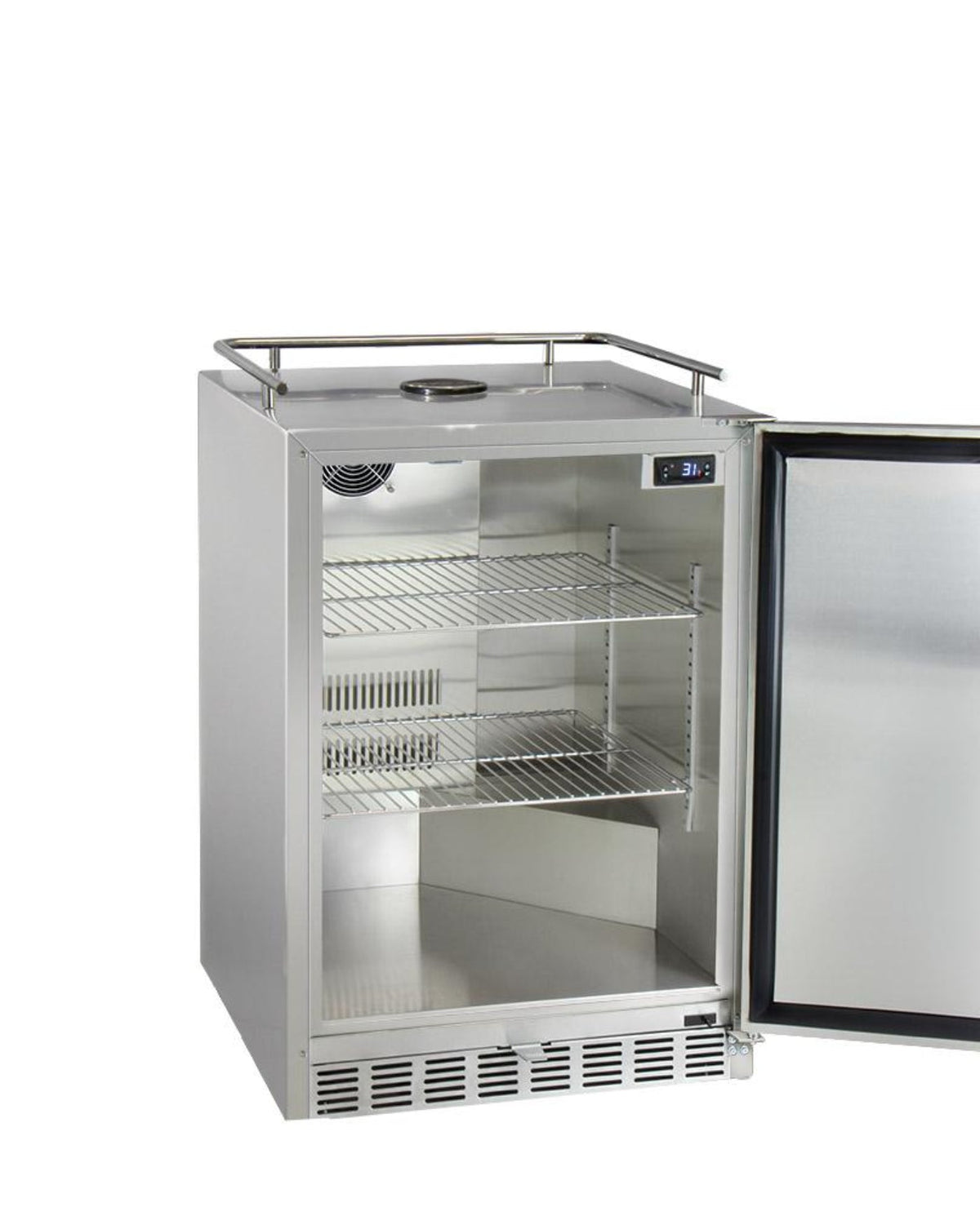 24" Wide Cold Brew Coffee Tap All Stainless Steel Outdoor Built-In Right Hinge Kegerator - ICHK38SSU-1