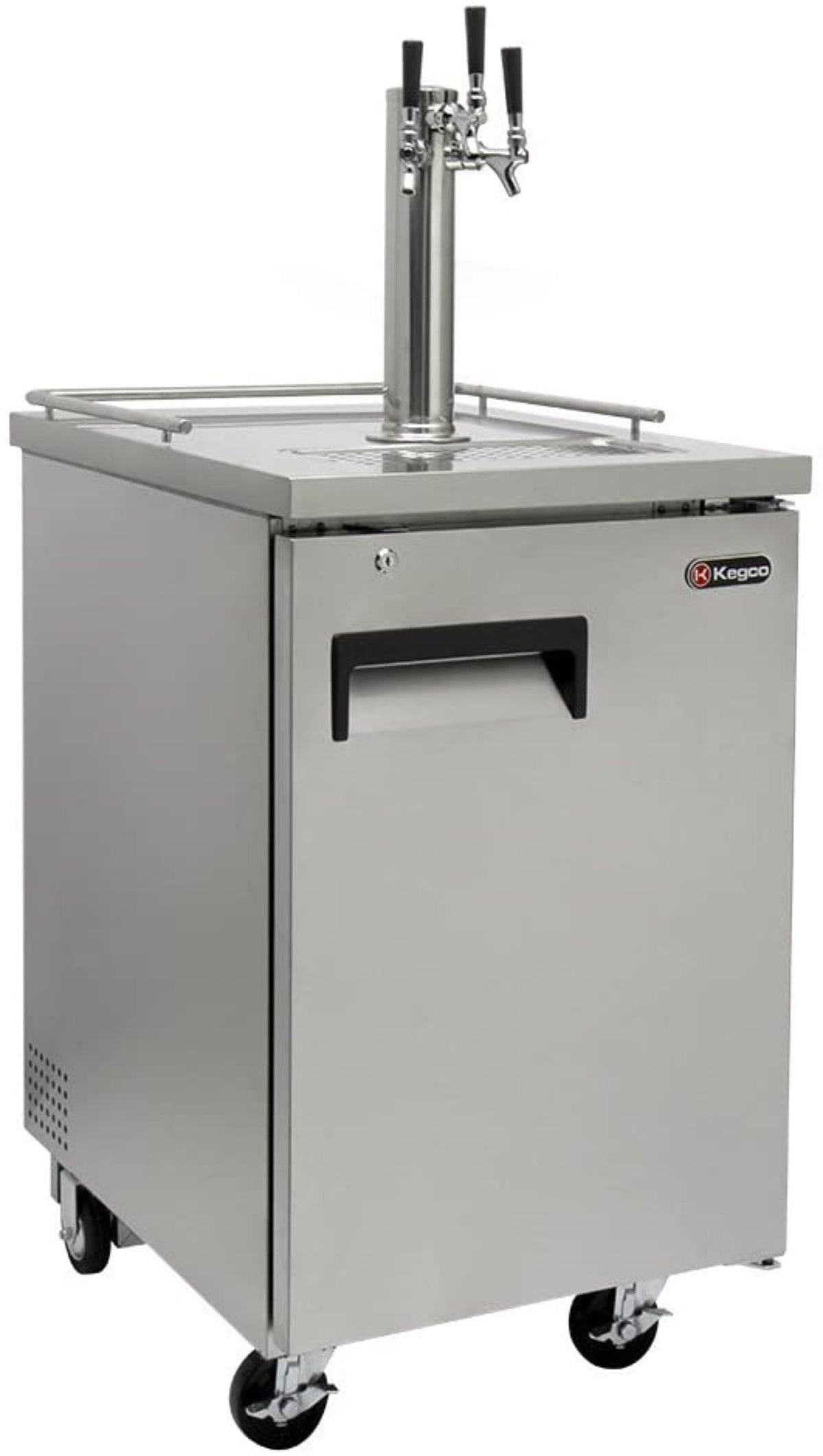 Kegco 24" Wide Cold Brew Coffee SilverCommercial Kegerator - ICXCK-1S-1