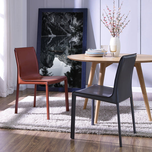 New Pacific Direct Gervin Recycled Leather Chair, (Set of 2) -  448233R-30