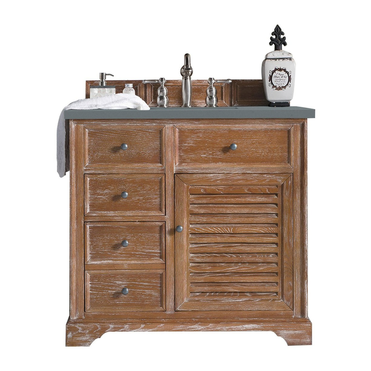 James Martin Vanities Savannah 36" Driftwood Single Vanity - 238-104-5511-3AF