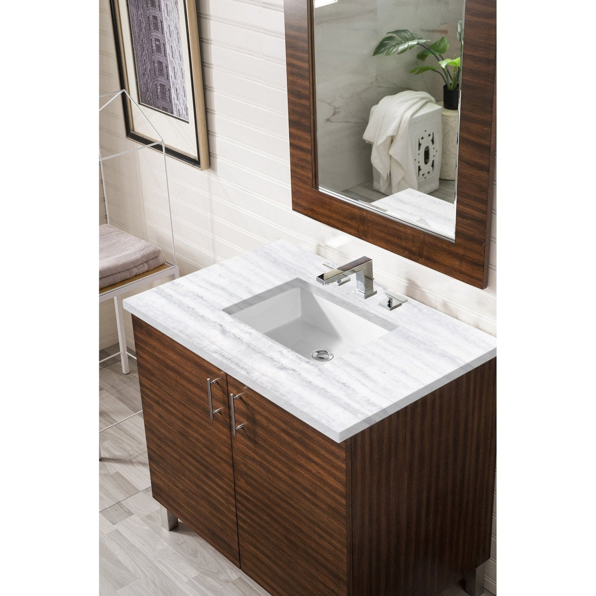 James Martin Vanities Metropolitan 36" Single Vanity - 850-V36-AWT-3AF