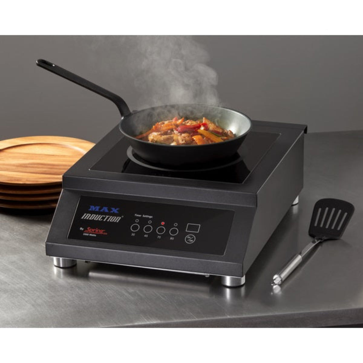 Spring USA SM-351C-FT MAX Induction Sizzle Cook and Hold Titanium Induction Range - 208-240V, 3500W - SPSM351CFT
