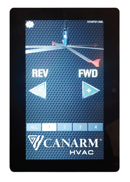 Canarm Touch ‘N’ Go 7” Digital Touch Screen Multi-Fan Controller New - TGPC-1047-01