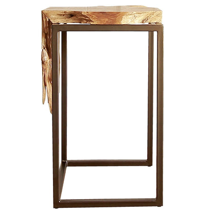 New Pacific Direct Jansen Reclaimed Teak Root Side/ End Table, Natural 9600029