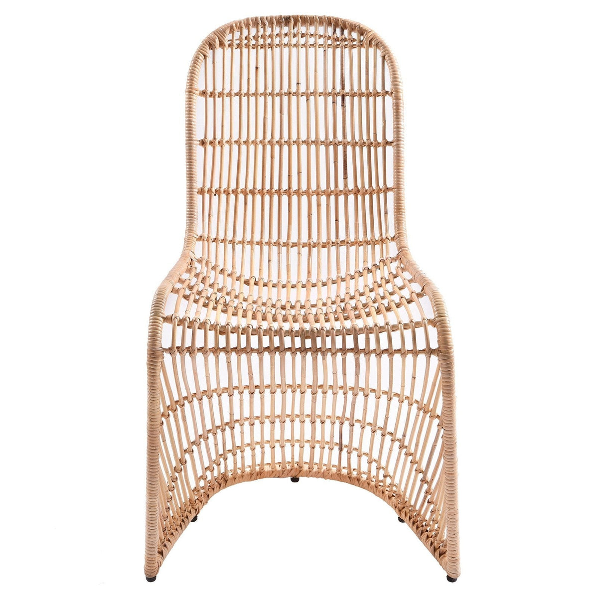 New Pacific Direct Groovy Rattan Chair, (Set of 2) -  6600010